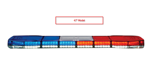 Code-3 Pursuit LED Light Bar, Dual Levels of Lighting Create Unique & Intense Flash Patterns, choose 42 47 or 53 inch, includes mounting hardware